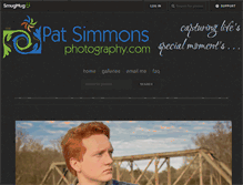 Tablet Screenshot of patsimmonsphotography.com